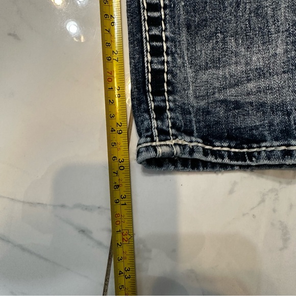 Rock Revival Barby Skinny Jeans Womens 27x30 Blue Medium Wash Distressed - Picture 7 of 7